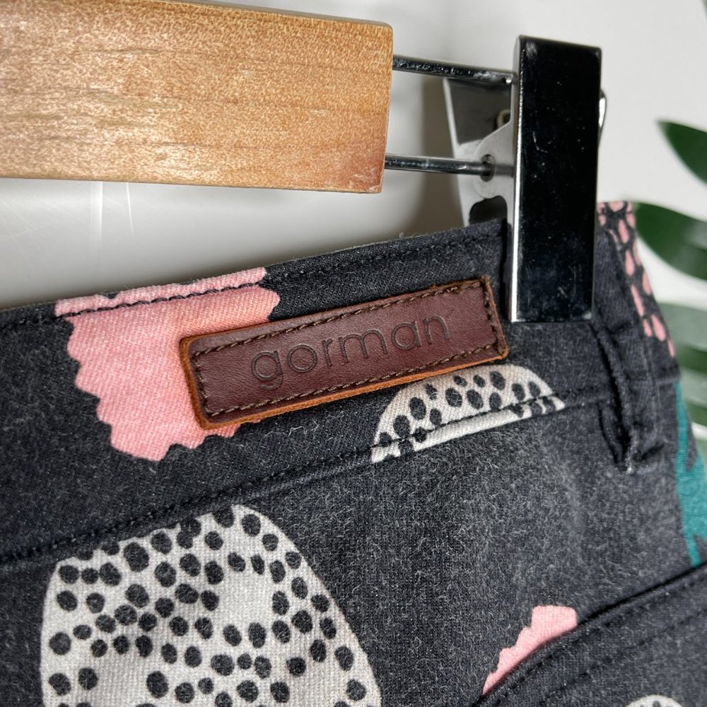SOLD Gorman x Fred Fowler Face Print Jeans Pants Size 8 Faded Skinny Cotton - Picture 10 of 11